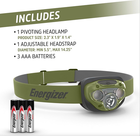 Energizer Camping & Hiking Headlamp