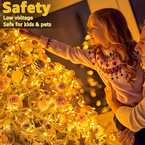 Ollny Christmas Tree Lights, 20m 200 LED Outdoor Fairy Light