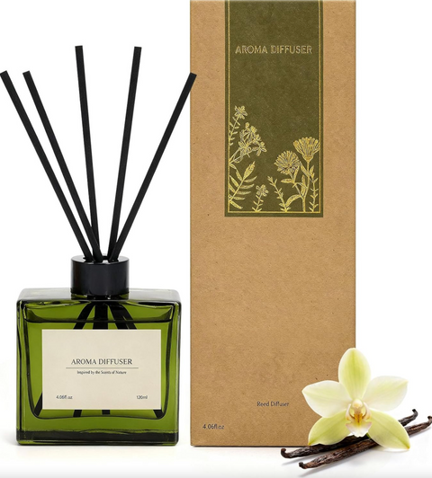 Reed Diffuser, 120 ml Vanilla Cream Scented Diffuser