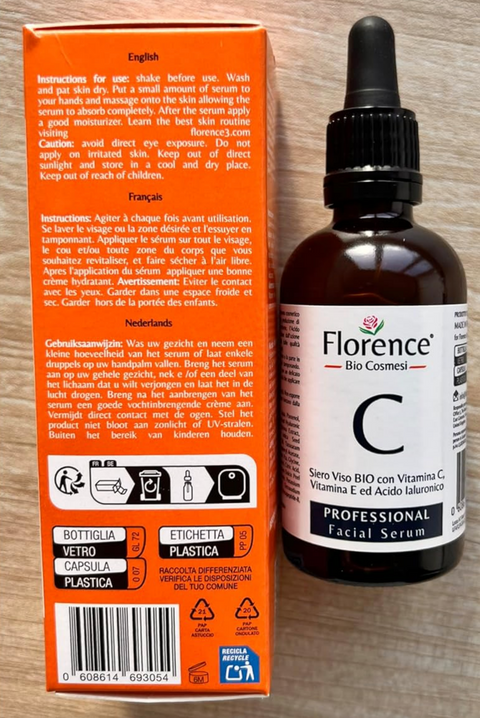 Organic Vitamin C Serum With Hyaluronic Acid