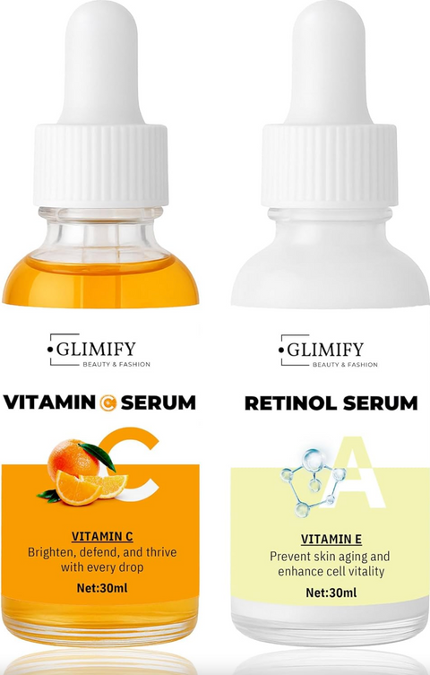 Glimify Vitamin C Serum and Retinol Serum