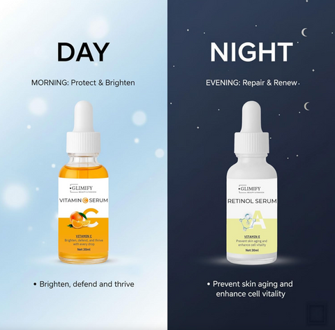 Glimify Vitamin C Serum and Retinol Serum