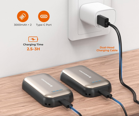 Hand Warmers Rechargeable 2 Pack 6000mAh